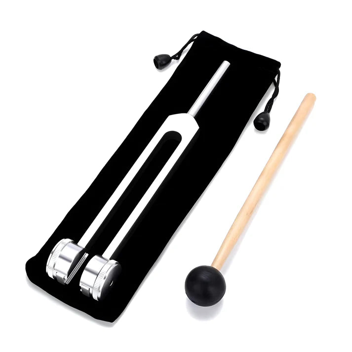 128 Hz Healing Instrument with mallet and pouch