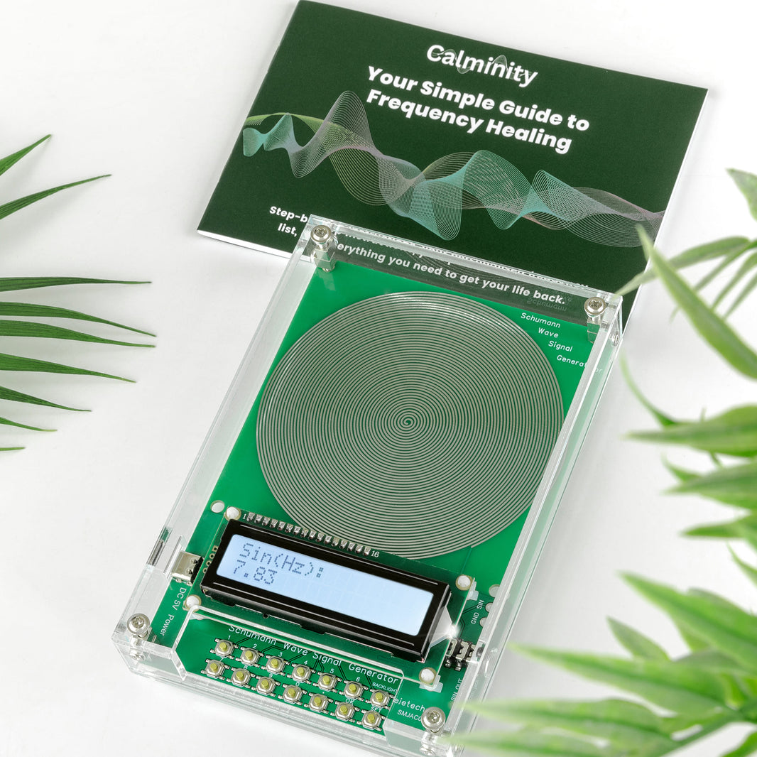 Calminity frequency generator with guide